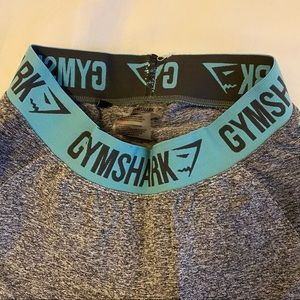 Gymshark flex lowrise leggings blue wasteband